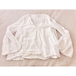 Piyama Linen Long Sleeve Top